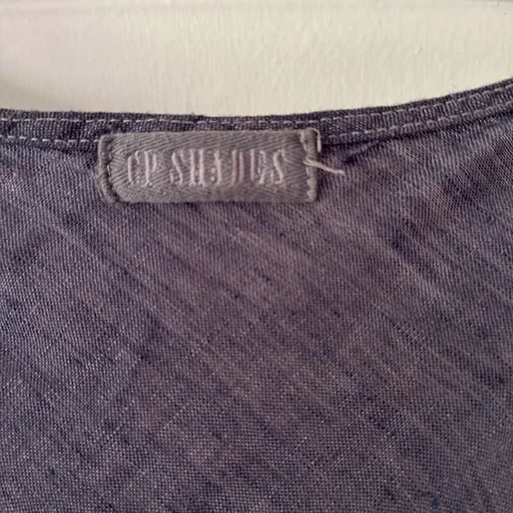 CP Shades linen Bree dress over dye chambray medium like new - Picture 6 of 8